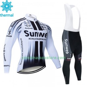 Maillot Cyclisme Hiver + Collant à Bretelles 2020 Team Sunweb N002